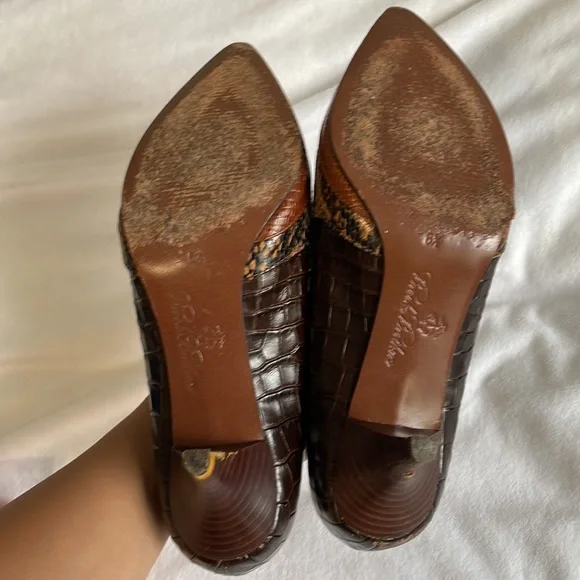 Brooks Brothers snake python heels - Picture 3 of 3